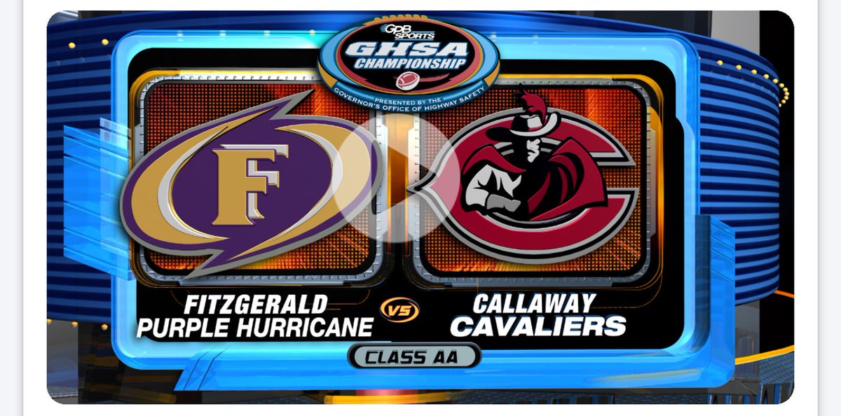 Congrats to Coach Wiggins and the Callaway High School Cavaliers for their first ever State Championship!!!  22-17 over Fitzgerald! So happy for this program and community!  Thanks for also being a part of Team Riddell!  #callawaycavaliers. #statechamps. #teamriddell