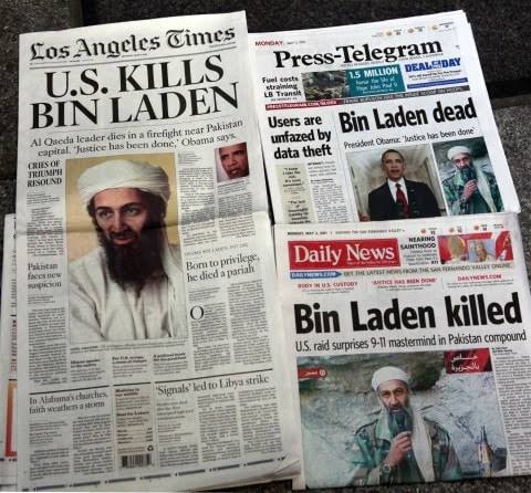 After a few years of hunting bin Laden, the American government claimed to have killed him during an airstrike raid at his suspected hideout, then they claimed to have secretly buried him in an undisclosed ocean!
