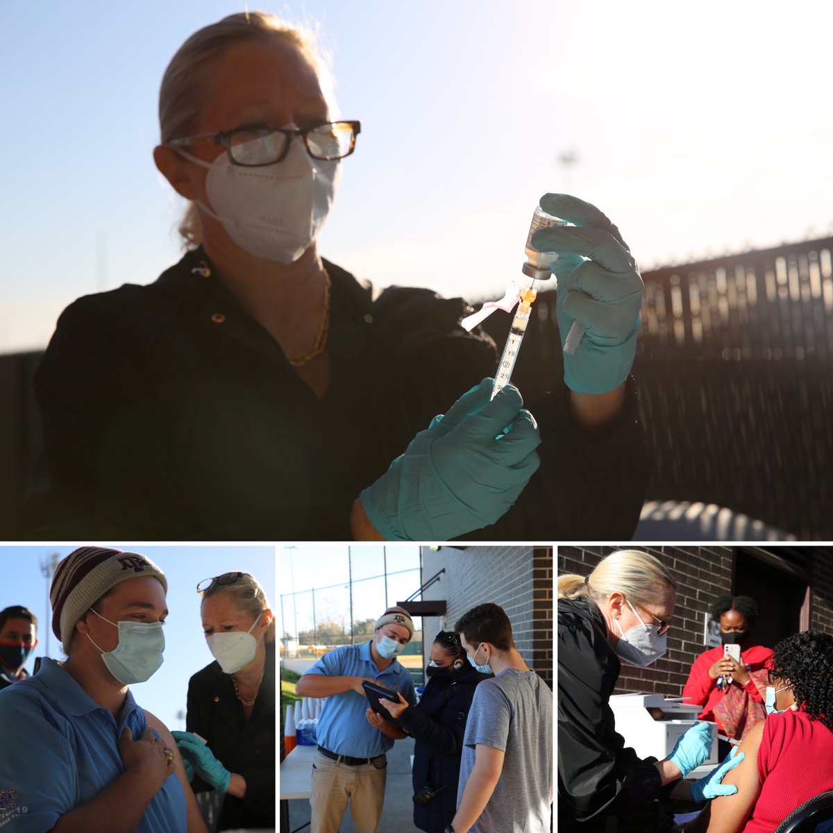 hcphtx's tweet photo. Great to see our #frontline heroes/sheroes are protected with the #covid vaccine. Although we can still at phase one and still waiting on more vaccines for the general public, here’s some helpful information on the vaccines coming: www..hcphtx.org/covidvaccine https://t.co/kHMYgFJUnL