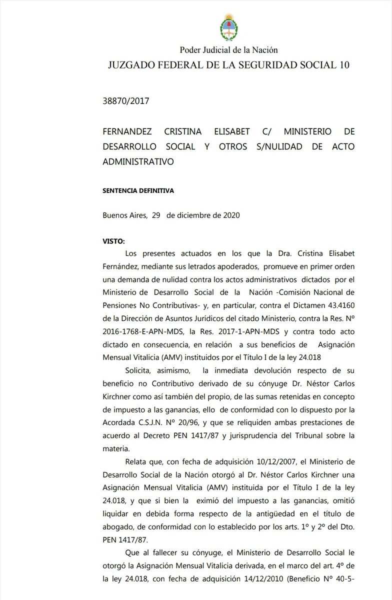 alechiti22's tweet image. FALLO A FAVOR DE CFK: En el día del #RoboALosJubilados, la justicia decidió que CFK cobre 2 jubilaciones de privilegio y no pague impuesto a las ganancias. Va a cobrar $2 millones por mes, y $100 MILLONES de retroactivo. #SolidariosConLaTuya #ElPeorGobiernoDeLaHistoria