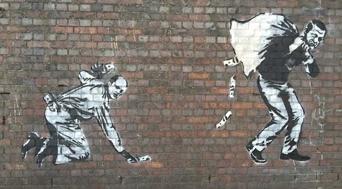 Nothing changed for Erdoğan family since 2002.

(Art by Banksy)