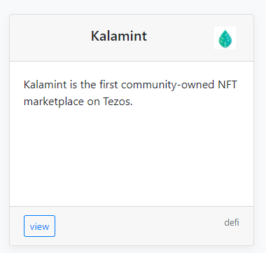  Also NFT is coming to  #Tezos (Create, sell and collect NFTs on Tezos with Kalamint)