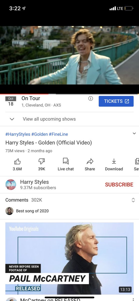 HarryStreamTeam's tweet image. Right now @fadedcherries is hosting the #GoldenSP! Currently streaming the music video. What about you?