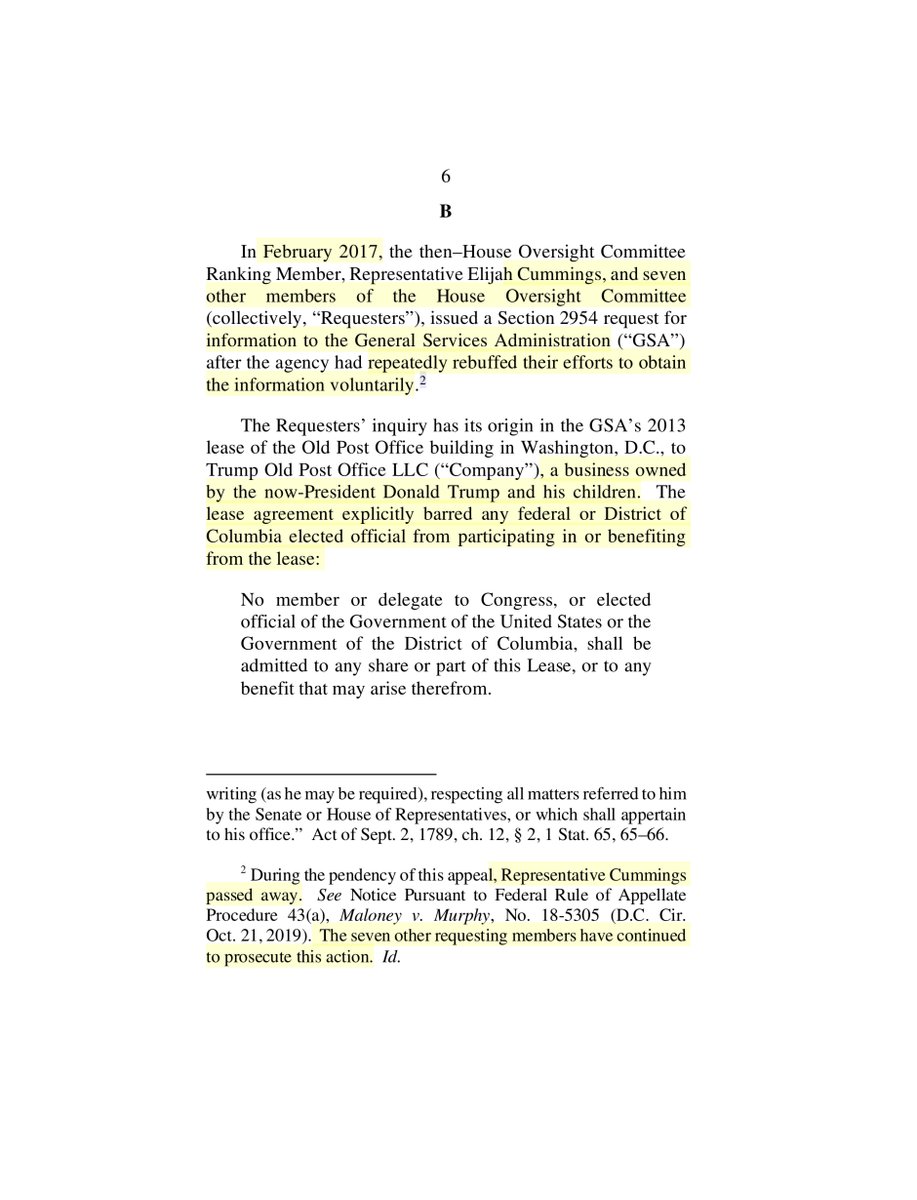 “..two committees covered by Section 2954 are uniquely focused on governmental oversight and accountability. The Committee on Oversight and Reform of the House has relatively broad jurisdiction...” @TrumpDC  @EricTrump  @DonaldJTrumpJr  @IvankaTrump welcome to your comeuppance