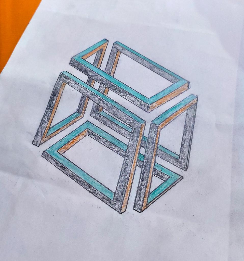 FaraazWani's tweet image. Infinity cube sketch gone wrong 
(Part3)
#infinity #infinitycube #sketch #sketching #3d #3dsketch #diy #diyfail #shotbymi #shotonredmik20pro #farazandthelens