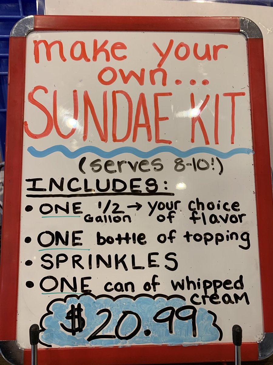 MortDairyIC's tweet photo. Staying in this New Year’s Eve? What better way to ring in the New Year than with your favorite homemade ice cream from Morts 🍦 stop in to pick up our take home ice cream sundae kits!!! https://t.co/cJYSK7XDnh