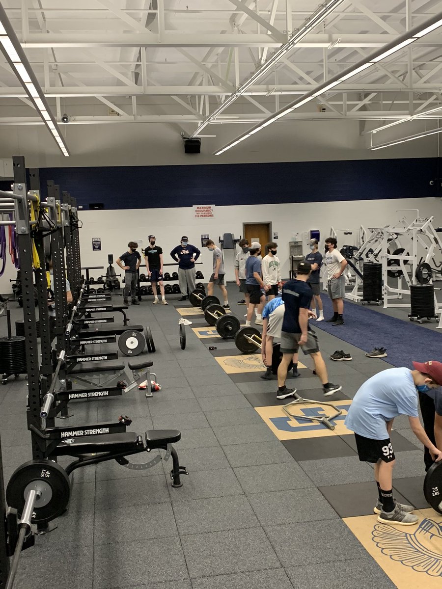 GCHS_Hockey's tweet image. Boys showing up over break getting a lift in with coach Bryce. @NextLevelSCNY @GCSDSpartans #letusplay