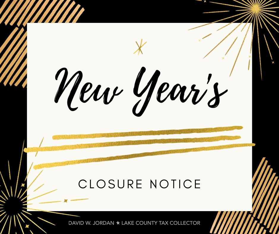 David W. Jordan Lake County Tax Collector tweet media