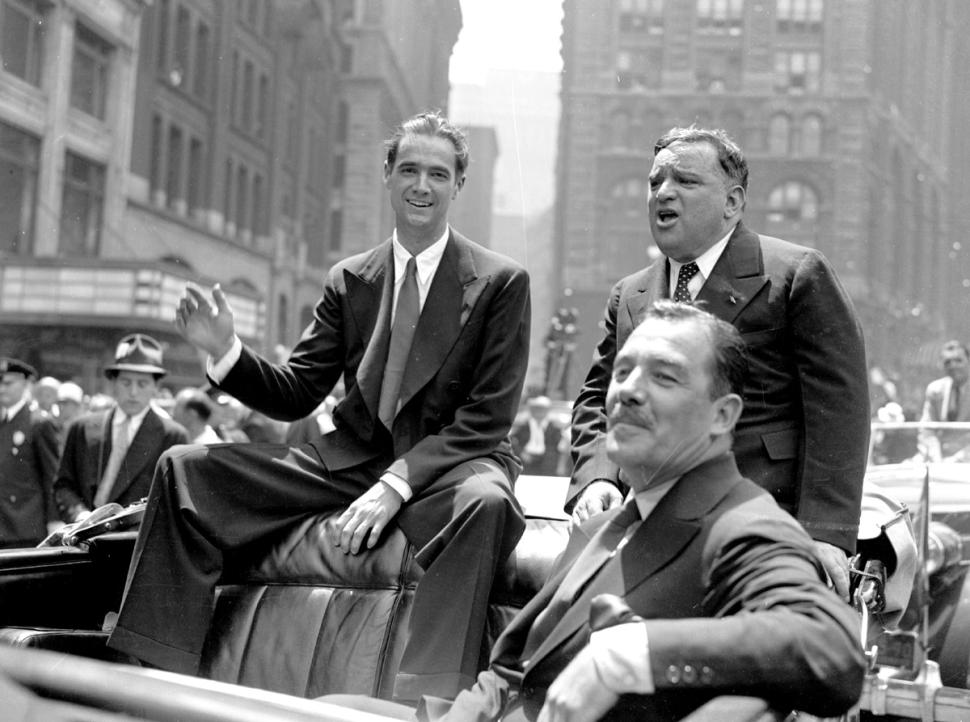 While Hughes had previously been relatively obscure despite his wealth, being better known for dating Katharine Hepburn, New York City now gave him a ticker-tape parade in the Canyon of Heroes.