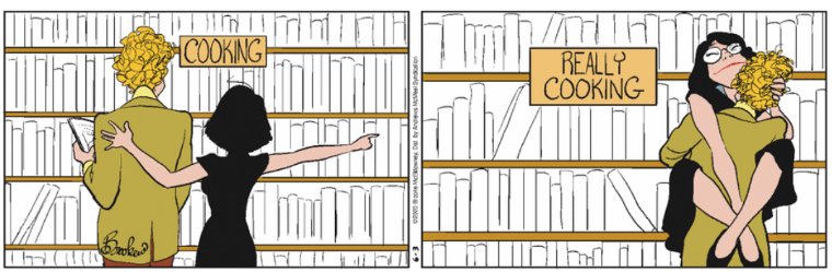 do not check out any of the jizz-stained books in the Really Cooking section