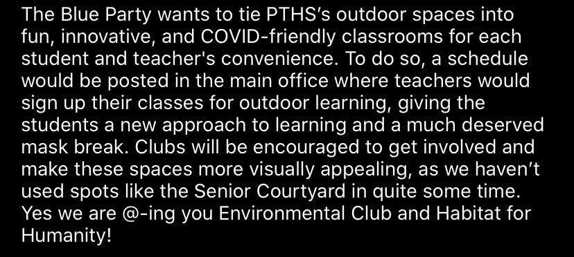 Domestic Policy #3: Outdoor Learning Spaces