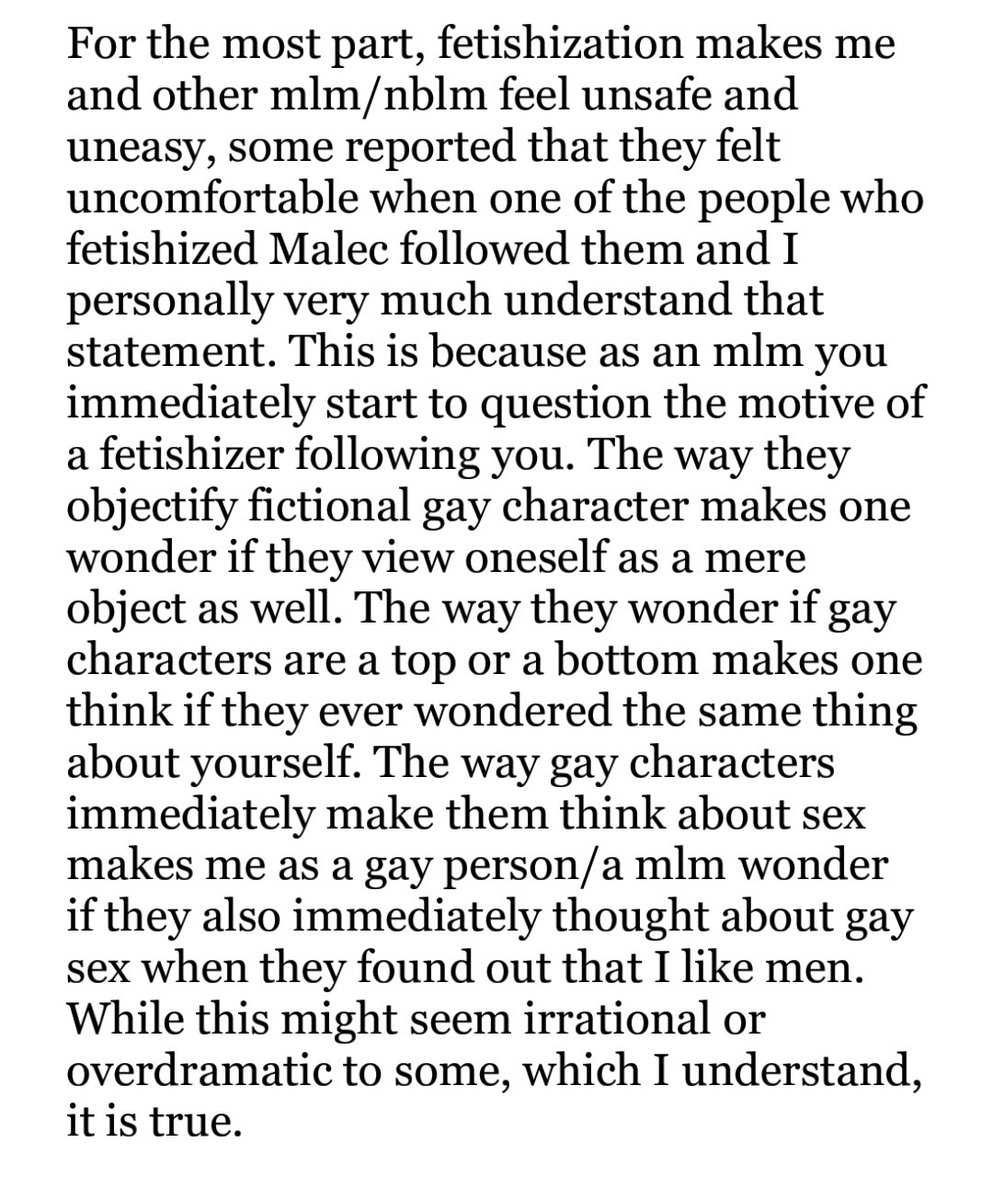 To whom fetishization may concern: