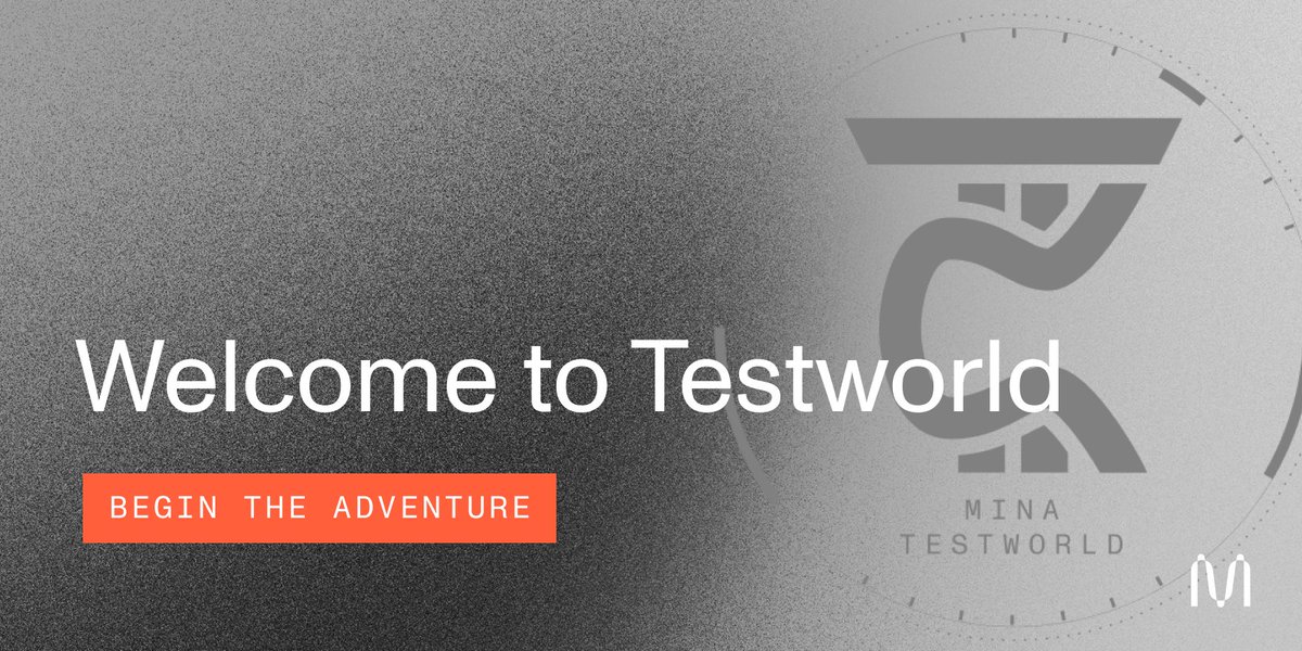 MinaProtocol's tweet image. Testworld is LIVE!💥Take part in our adversarial testnet challenges for a chance to win rewards in US$ and tokens, and increase your eligibility for Genesis. Join the community to get involved: bit.ly/MinaDiscord #Testworld #MinaAdversarial #PoweredByParticipants