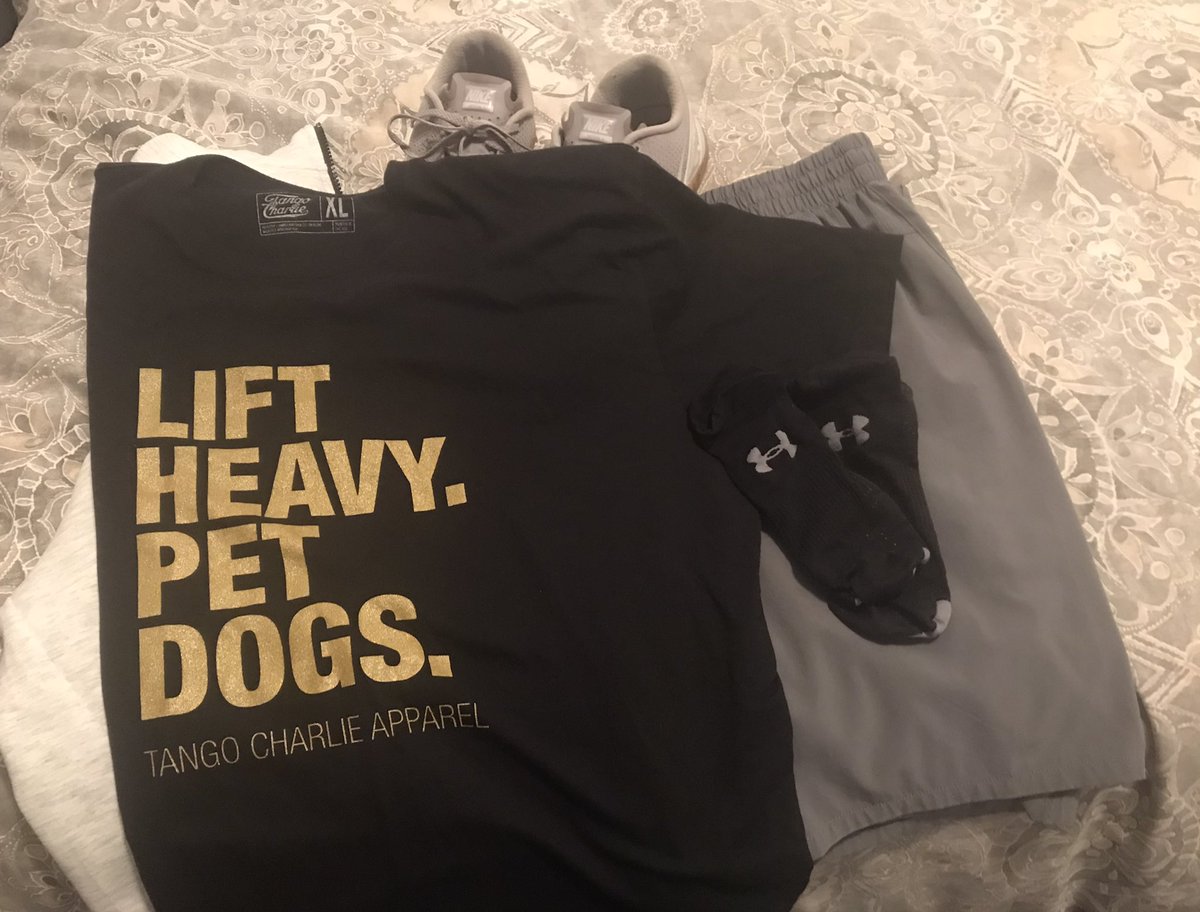CoachJayMathis's tweet photo. Anyone else get super excited & lay out there #deadcember #deadlift PR day clothes like it’s the night before the first day of school & mama let you pick out your own stuff from the Walmart?!?! No? Just me? Can’t WAIT! @TangoCharlieAp #powerliftingcoach https://t.co/JtOmmCxePL