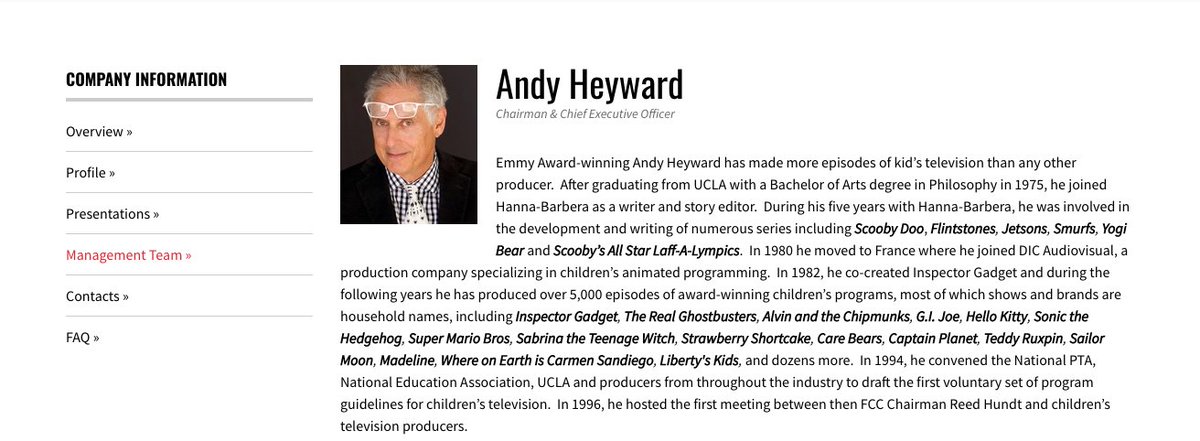  $GNUS is a media company focused on Children's media and teen content with an educational focus. Leadership includes the renown Andy Howard (CEO and Chairman) who has sold companies to Disney ($DIS) in the past. Peep his clout in the clips below.