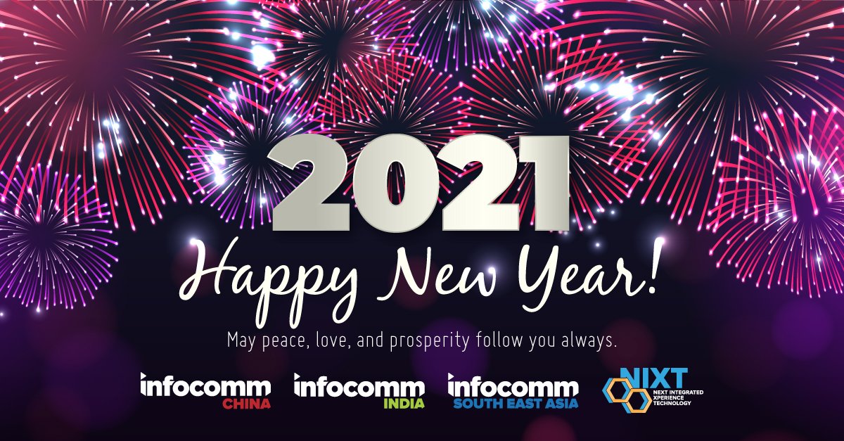 InfoCommAsia's tweet image. The team at #InfoCommSEA wishes you a joyous 2021! 
We hope the new year will be full of positivity for you and your loved ones ✨ 🍾

#ProAV #avtweeps #avtechnology #InfoCommAsia