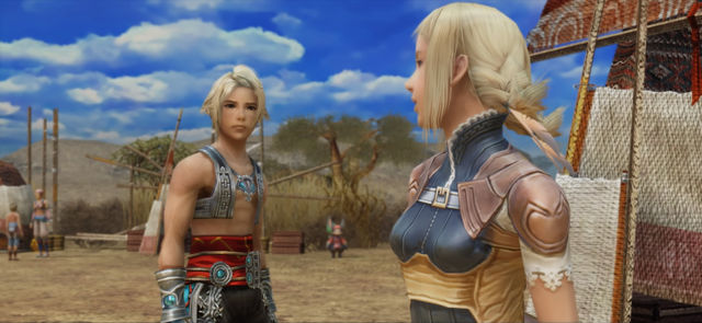 final fantasy 12 is also the final fantasy where squeenix famously decided "fuck it, everyone is hot"you'll find no Cait Siths or GoGos herethese are your leads: Vaan and Penelo, not necessarily heroes as their hairstyles are interesting but not JRPG interesting