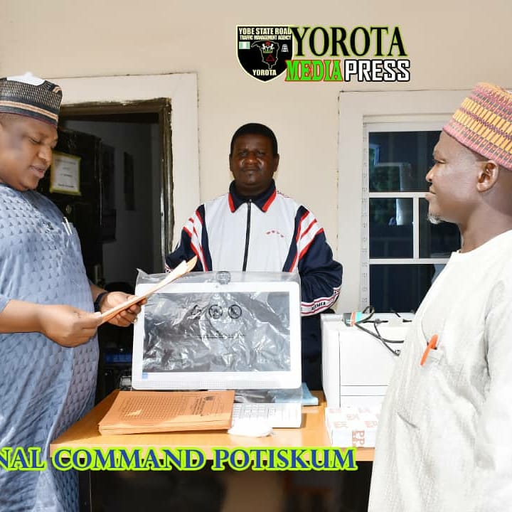 YobeRoad's tweet photo. AHEAD OF THE PREPARATION OF YOROTA MANAGEMENT AGENCY , FOR PROVIDING  ICT MATERIALS TO LOCAL GOVERNMENT ZONAL OFFICES.
The General manager Alh Babagana Modu is Handing over the materials to Each zonal command officer, at the Yorota management Headquaters Ahmadu Bello way DTR. https://t.co/8wlsp7YUgn