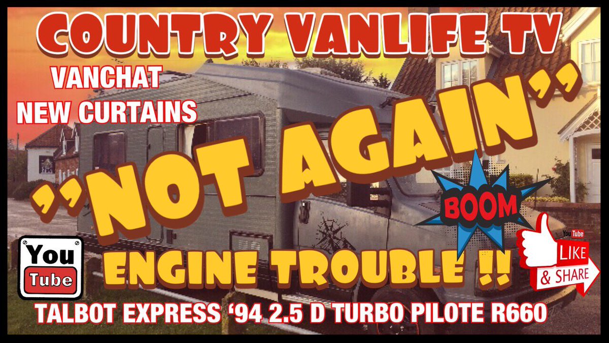 CountryVanlife's tweet photo. Vanlife "Not Again" 🥲🥲🤬💥💥Engine Trouble Plus New Curtains Vanchat 🚐🚐🚐▶️▶️ HERE  https://t.co/PfjK4zGmA5 via @YouTube @CountryVanlife  #vanlife #engineoverheating #floods #curtainfit https://t.co/67KvrMXDR0