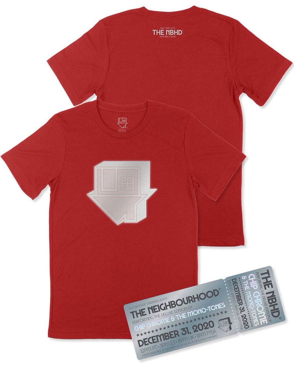 new tee available in the stream store now, printed with 3M ink so it really SHINES ✨ have you gotten your ticket yet? world premiere in just TWO days! thenbhdlive.com