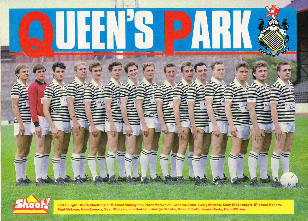 Remember this? Of course you do, it's the single greatest team photo of all time. Bar none. I won't even listen to contenders. Queens Park, 1989