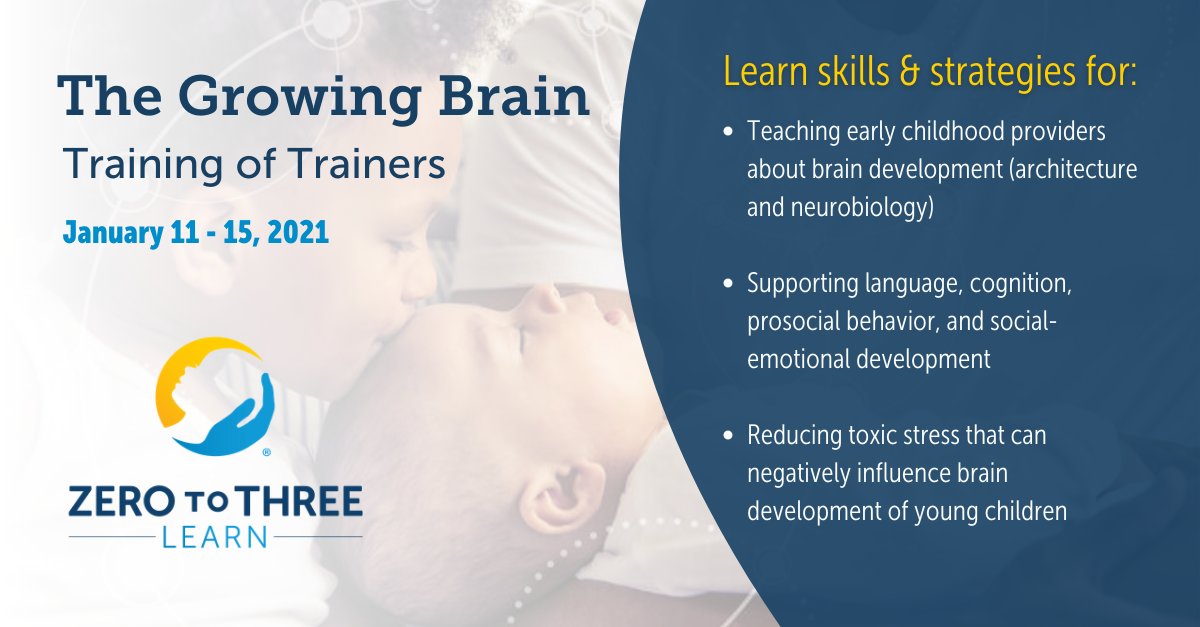 How about adding "ZERO TO THREE certified trainer of the Growing Brain curriculum" to your resume in 2021? Register now! sforce.co/2WSczBe