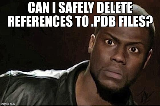 overflow_meme's tweet image. Can I safely delete references to .pdb files? stackoverflow.com/questions/6512… #aspdotnetcore #pdbfiles #aspdotnetcore50 #dotnet5