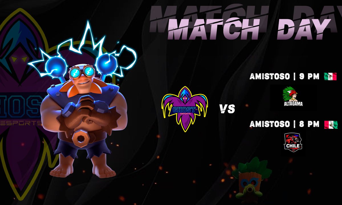 #CR | Dia de Juego!

Hoy tenemos Doble juego amistoso donde queremos iniciar bien y poder tomar ritmo, agradezco a los Teams por competir este día.

🏆 Amistoso
VS  <a href="/ChileExpress_GG/">Chile Express</a> 
⏰ 20:00 🇲🇽

🏆 Amistoso
VS  <a href="/AltaGamaCR1/">AltaGamaCR</a> 
⏰ 21:00 🇲🇽

#GoGhost