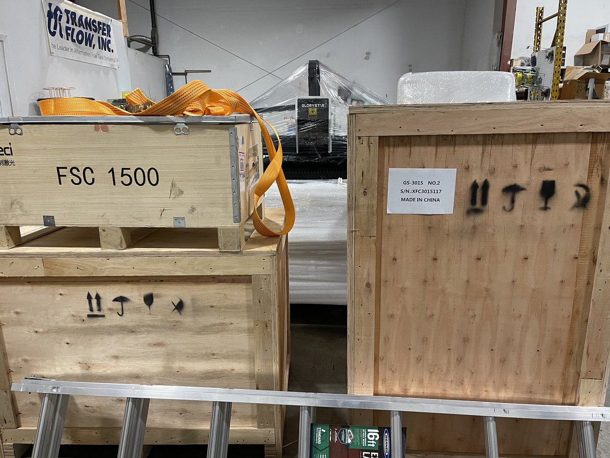 She’s here! Our laser table has arrived. Will be up and running for 2021.
.

.

 #lasertable #lasercutting #bendoregon #oregon #welding #fabrication #excited #new