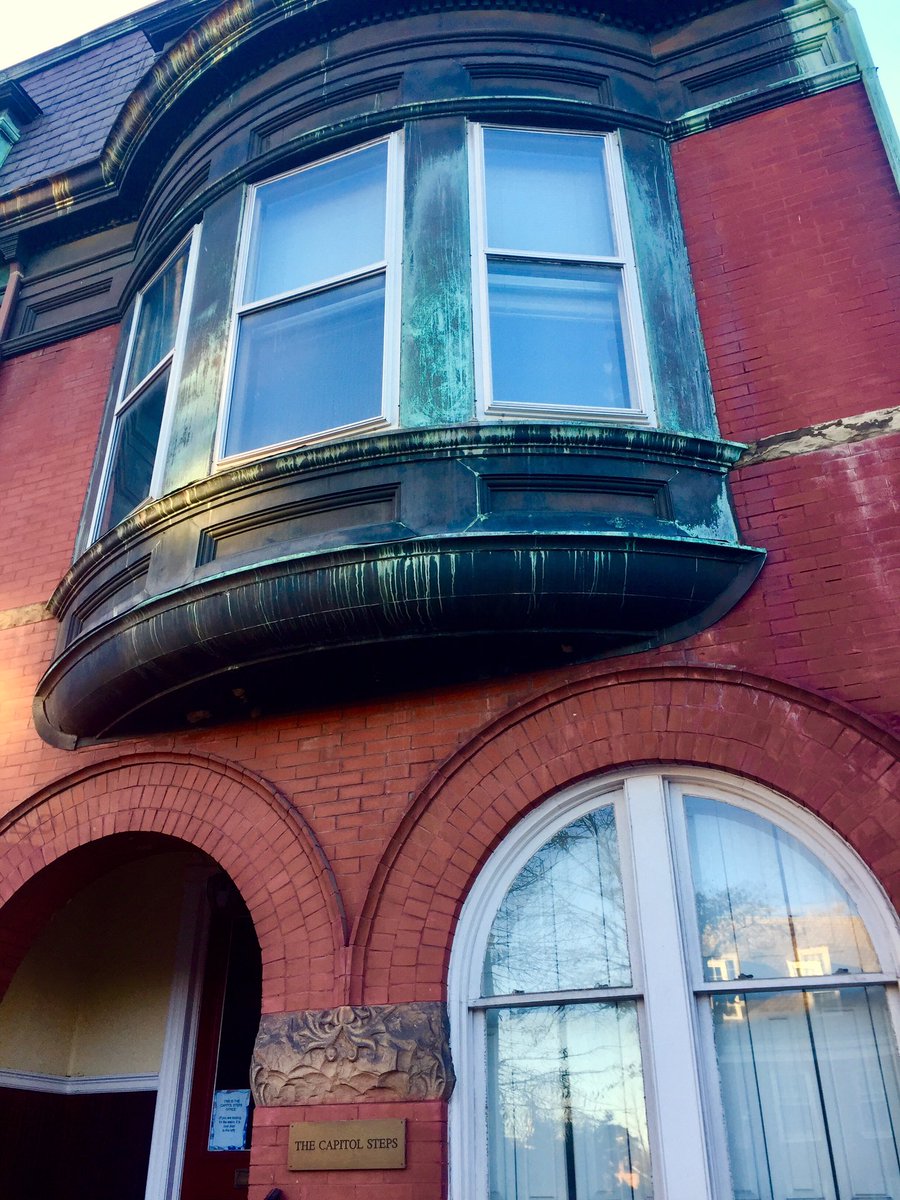 So off to Ace Hardware and the 1st chance to don the tot’s fuzzy top Christmas present.  #Architecture along  #WashingtonStreet — home base for  #TheCapitolSteps, the burial mound of 34 Confederate soldiers at  #ChristChurch, and  #TDBank’s grand entrance. 5th day of Christmas