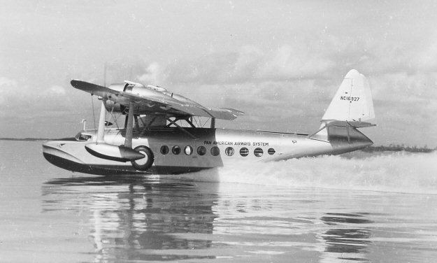 In the spring of 1943 Hughes spent nearly a month in Las Vegas, test-flying his Sikorsky S-43 amphibian aircraft, practising touch-and-go landings on Lake Mead in preparation for flying the H-4 Hercules.