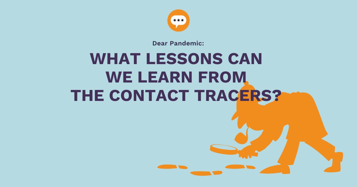 1/ Q: What lessons can we learn from the contact tracers? We talked to someone who has been working as a state  #contact  #tracer since May. She gave us a list of practical things you can do today to make contact tracers’ jobs easier: