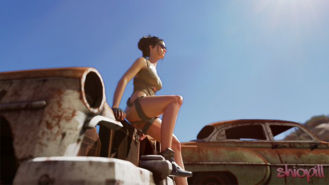 It's a shame that you can't hang out with Panam after finishing her quests. So I decided to make a couple<a href="/tag/panam"class="tags"><span>#panam</span></a><a href="/tag/cyberpunk2077"class="tags"><span>#cyberpunk2077</span></a><a href="/tag/b3d"class="tags"><span>#b3d</span></a>