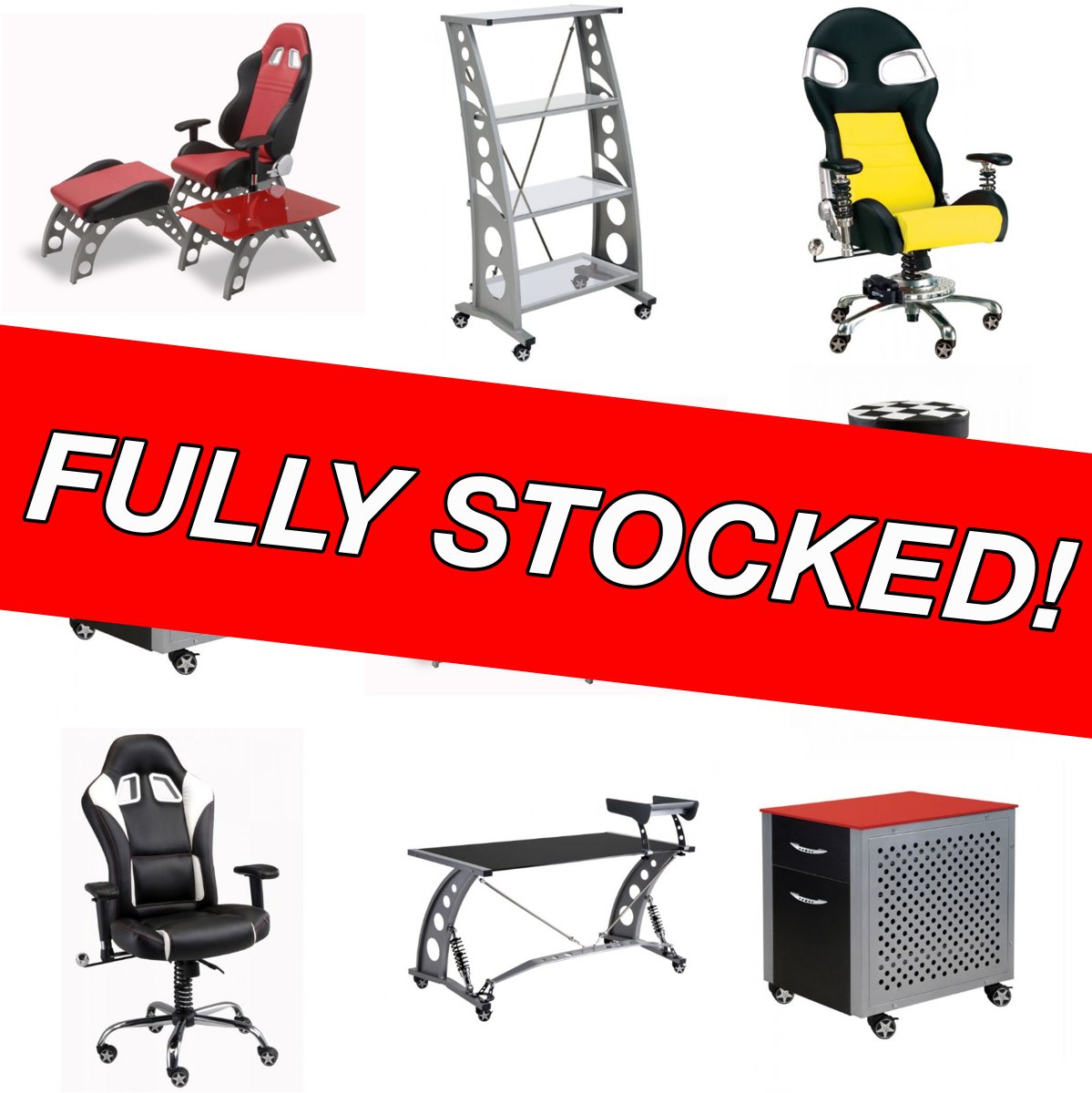 🚨FULLY STOCKED!🚨
ALL PitStop Furniture is Back In-Stock! Didn't quite get what you wanted for Christmas? Check out PitStop-Furniture.com to shop the complete line of automotive-inspired furniture or give us a call at (480) 348-0777