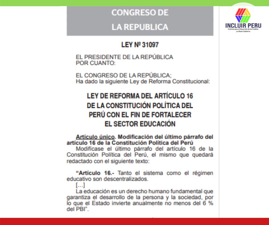 IncluirP's tweet photo. De ahora en más queda utilizar estratégicamente dichos recursos para alcanzar un mejor futuro del sector y por ende del Perú. https://t.co/KzF4HYa1KK