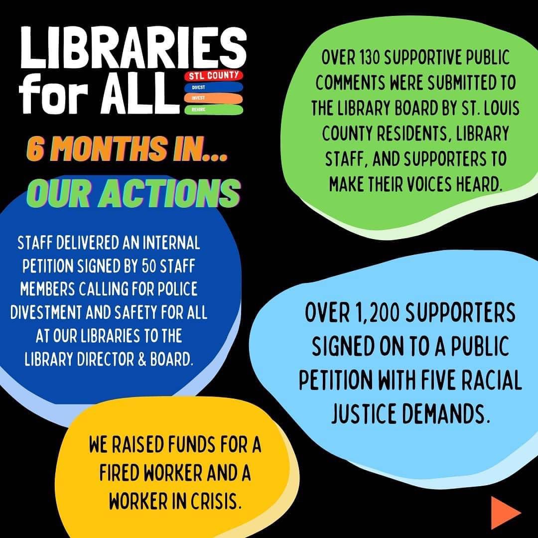 Lib4AllSTL's tweet image. This holiday season we reflect on our year and give thanks for our community. Here's to winning the libraries we deserve in 2021!
#NoCopsNoCOVID 
#LibrariesForBlackLives 
#LibrariesForAllSTL