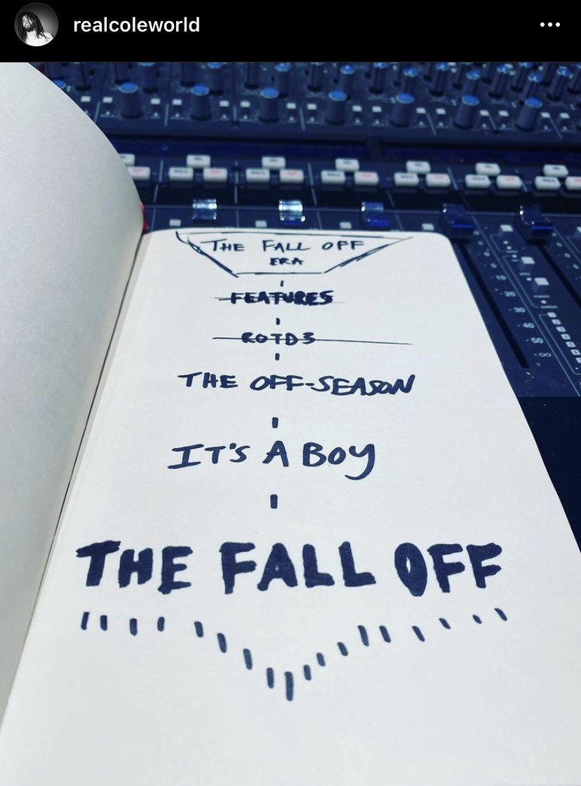 TeamDreamville's tweet image. J. Cole just announced that he’s dropping “The Off-Season” &amp;amp; “It’s A Boy” before “The Fall Off” 😳😳