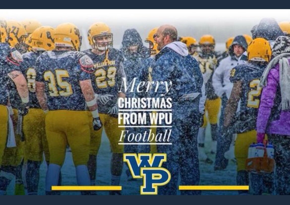 Appreciate the holiday wishes from <a href="/WPU_Football/">𝙒𝙞𝙡𝙡𝙞𝙖𝙢 𝙋𝙚𝙣𝙣 𝙁𝙤𝙤𝙩𝙗𝙖𝙡𝙡</a> !