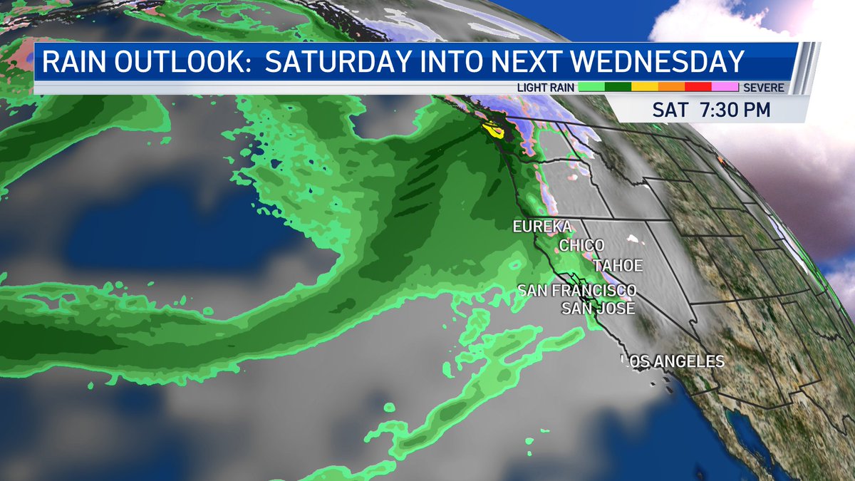 👍You will like this🌧️  Data continues to show several chances of #BayArea #rain Saturday into January 6th.  Looks like a good tap of moisture - on &amp; off atmospheric river trend possible as well.  I'll have the full timeline of what's coming our way <a href="/nbcbayarea/">NBC Bay Area</a> 5, 6 &amp; 11PM
