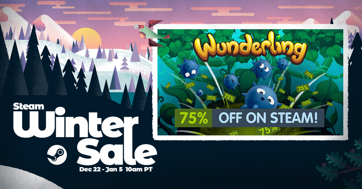bitwavegames's tweet photo. This hidden gem is still on Steam Winter Sale waiting for you to take it home! 75% off, how can you say no? 

#Wunderling #gamedev #indiegame #steam #SteamWinterSale https://t.co/3lzJQQGl3Z