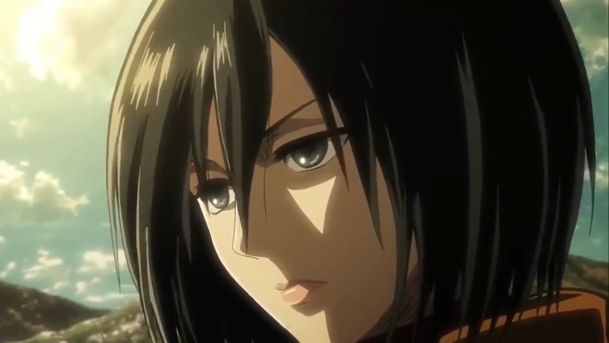 ericarec's tweet image. Shingeki terminando e eu só queria saber quem ganharia essa luta.