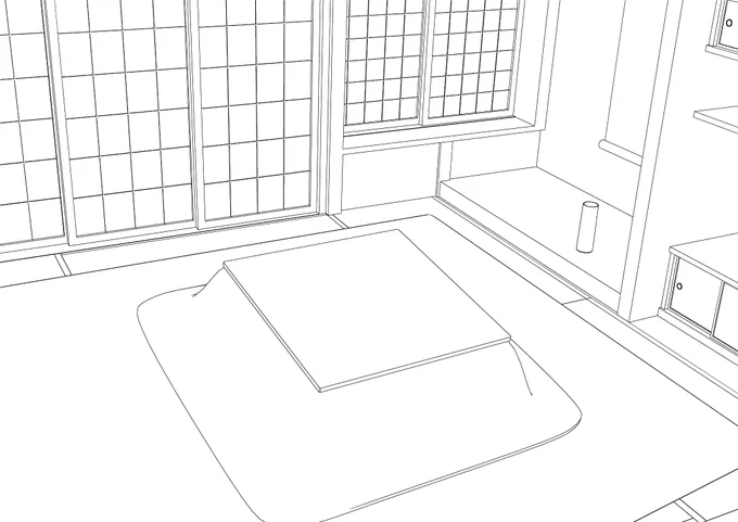ここまでセッティングしてなんか既視感あんなと思ったら前にも描いてました 