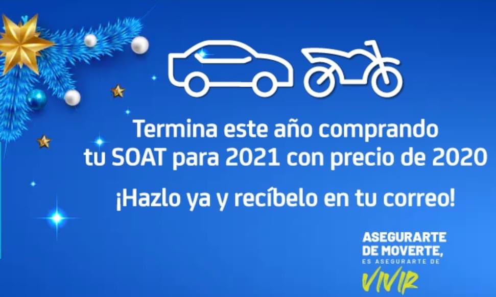 Mariluzrochag's tweet photo. Compra en línea el #SOAT del 2021 con precio del 2020. Sólo debes ingresar a este link, elegir #SOAT en  COTIZA TU SEGURO y pagar TC o PSE.
https://t.co/1DnKSmeFe3 RECUERDA QUE PUEDES COMPRARLO CON ANTICIPACIÓN SIN PERDER DÍAS PAGADOS. #mariluzrochaasesoriaintegralenriesgos https://t.co/QwECp542U3