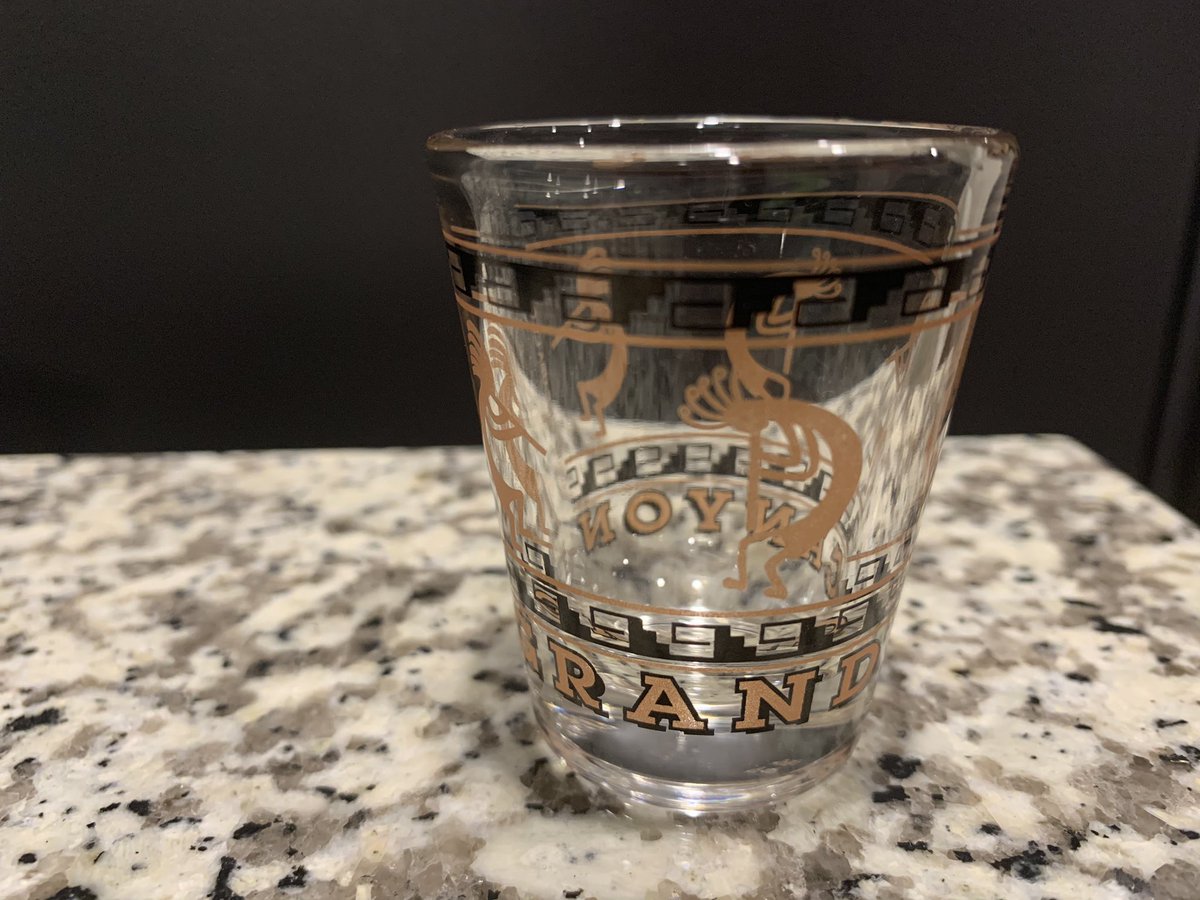 Day 59: In lieu of travel I’d like to do a tour of past trips via shot glasses. This was from the Grand Canyon. It was one of the most amazing feature I’ve seen in nature. Also an elderly Asian man asked to take a picture with my wife while we were there. We passed.