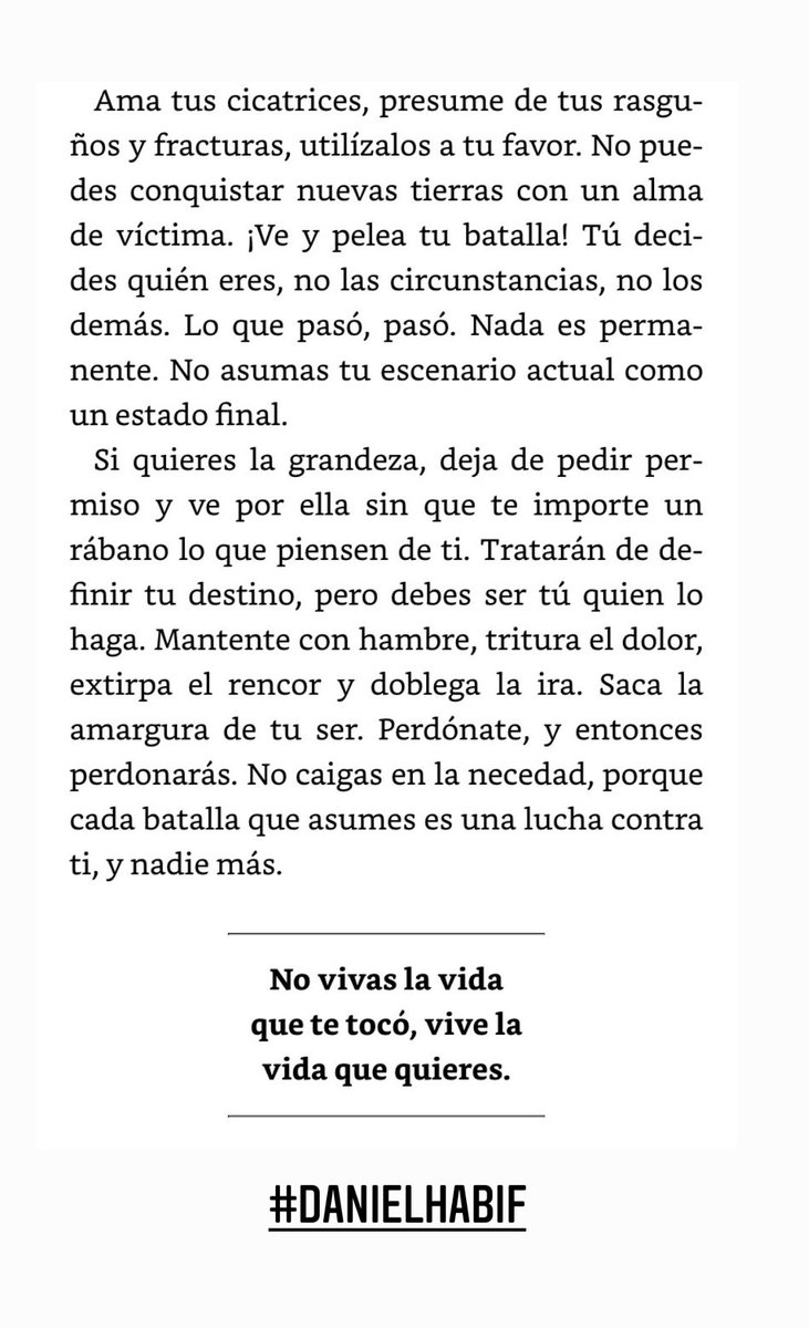DanielHabif's tweet photo. Ama tus cicatrices 👇🏻#danielhabif https://t.co/jCgGffXYwC