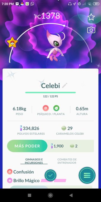 1 pic. Nunca pensé que tendría un Celebi Shiny y es hermoso estoy muy feliz. https://t.co/BnoGgHCenx
