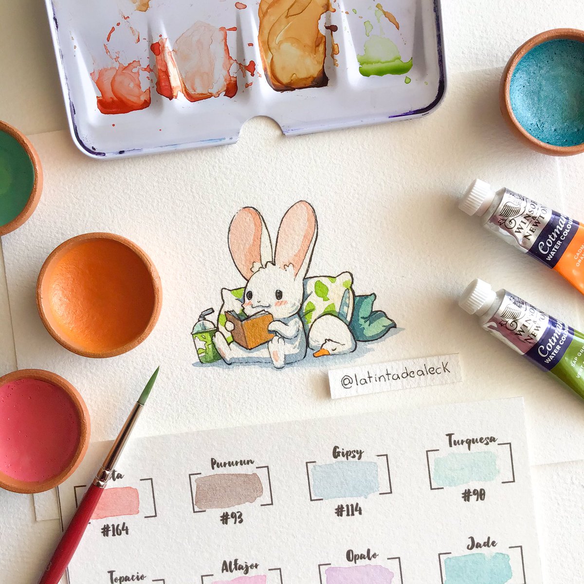 RustyRobot_art's tweet photo. Bisquet’s day off!
#watercolor #illustration https://t.co/uyJt9VKcaW