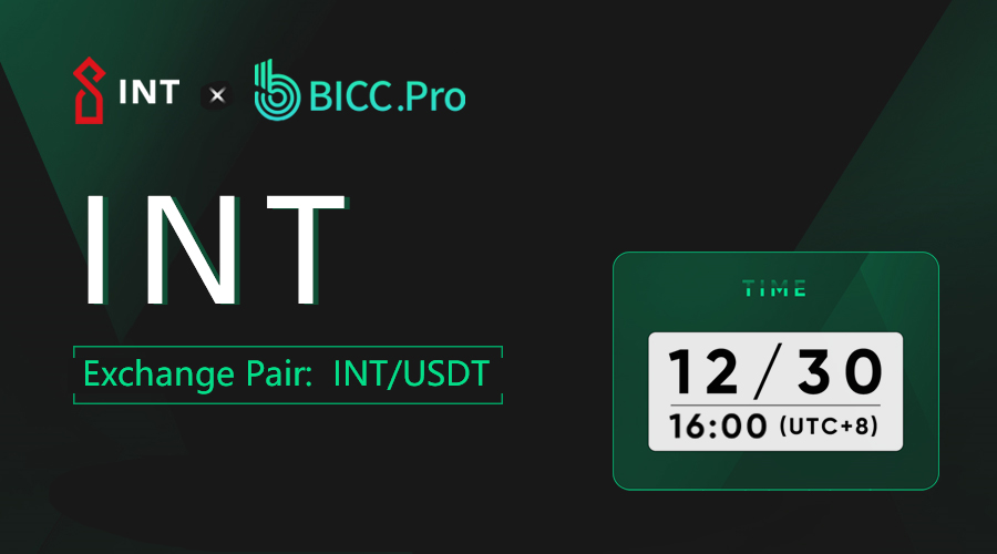 INTCHAIN's tweet image. 👏👏👏New #Exchange

#INT listing on  @ExchangeBicc   
Supported trading pair includes INT/USDT.

Deposit &amp;amp; withdrawal: Opened 

Trading: 16:00 December 30th, 2020 (UTC+8)

#Blockchain #int #Crypto #iot #technology #ExchangeBicc