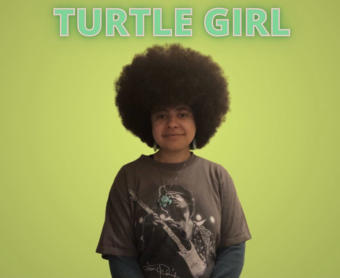 IceTurtleGirl's tweet image. This is Turtle Girl 🐢 Blogger, Advocate/Activist, Afro-Indigenous, Hippie, Child of the Divine Mother, ‘90s Baby/Kid, Best Afro in the Game, 21st Century Ambassador of Peace, Light &amp;amp; Love, Turtle 🐢 Iceturtlegirl.blog check it out #iceturtlegirl
