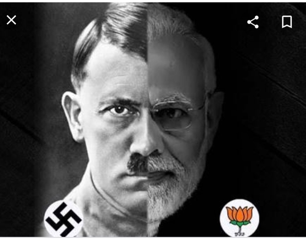 iamNarinderjeet's tweet image. #hitlar v/s modilar